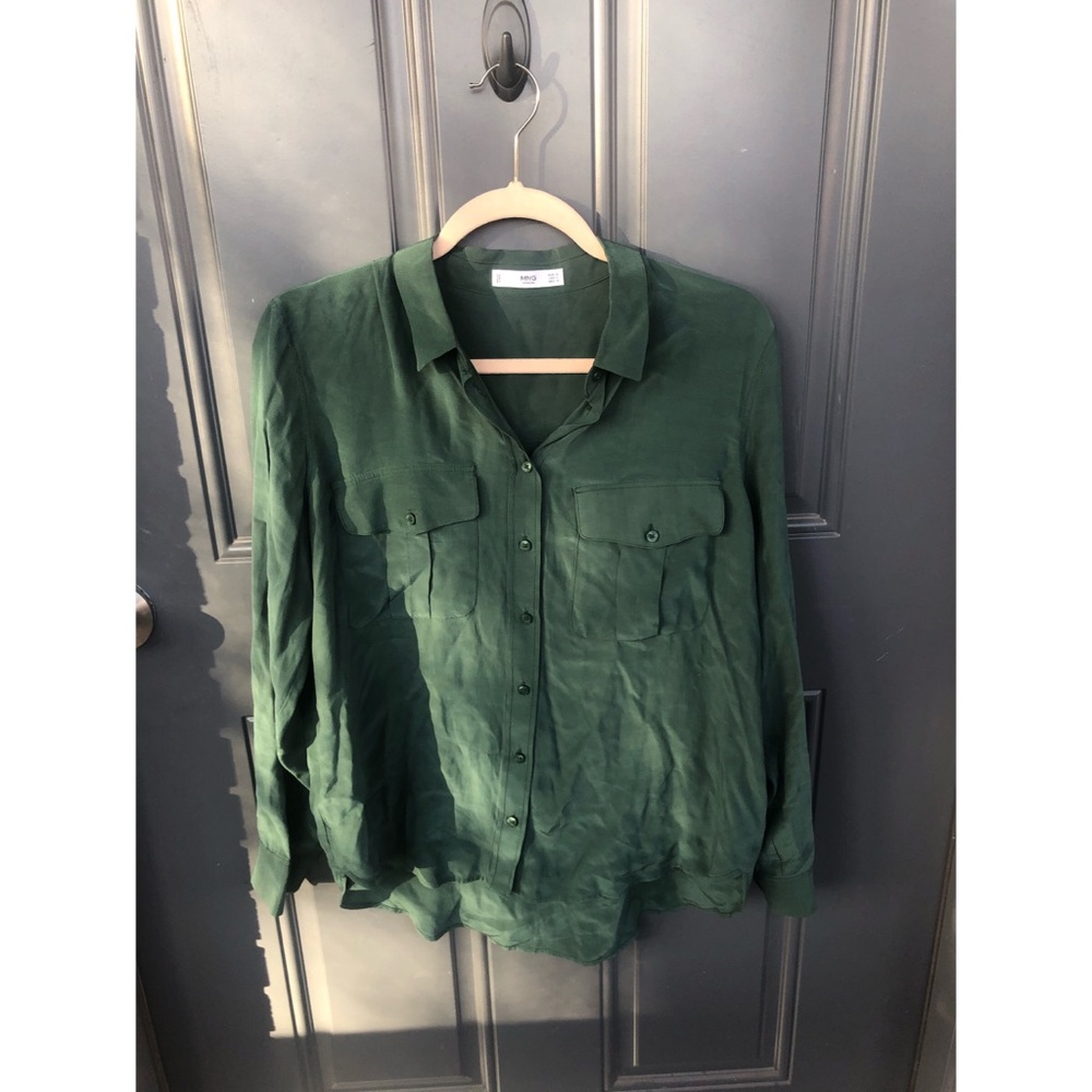 Mango Button Down Blouse - Picture 3 of 7